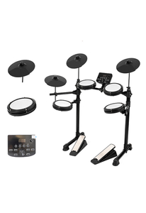Juego de batería electrónica estándar profesional 4 tambores + 3 platillos (EDS-220)