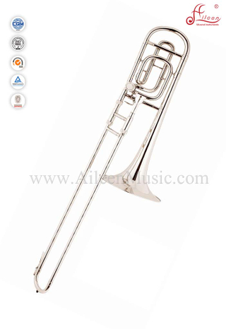F / Bb Key Trombón tenor lacado en plata con estuche de ABS (TB9133G)