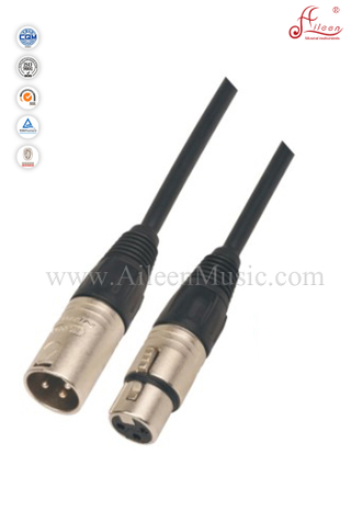 Cable de micrófono flexible negro espiral de 6 mm (AL-M008)