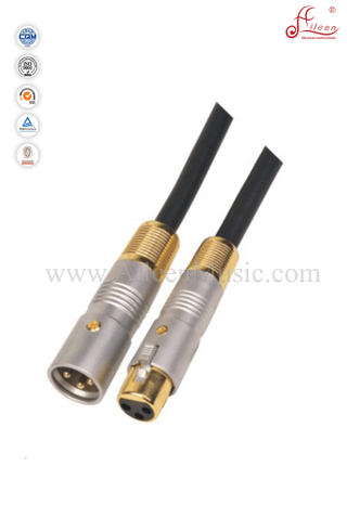Cable de micrófono negro de 6.5mm Xlr Cable de micrófono de PVC (AL-M013)
