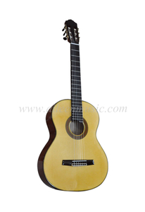 Guitarra clásica de mano izquierda con parte trasera plana de 39 " de grado AAA (ACH140)