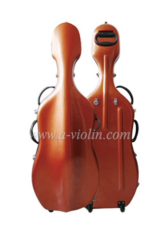Estuche de cello rojo de fibra de vidrio 4/4 (CSC002)