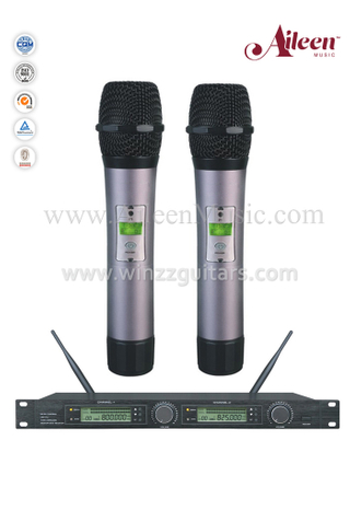 Micrófono inalámbrico UHF MIC de receptor dual de instrumento musical (AL-2000UM)