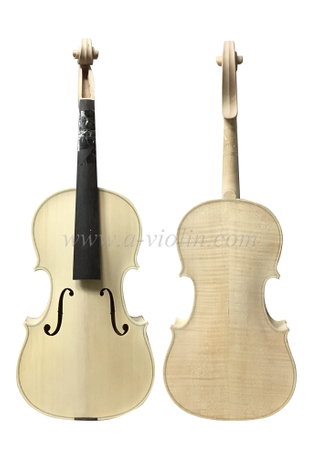 Viola blanca de arce flameado sin barnizar (L150W)
