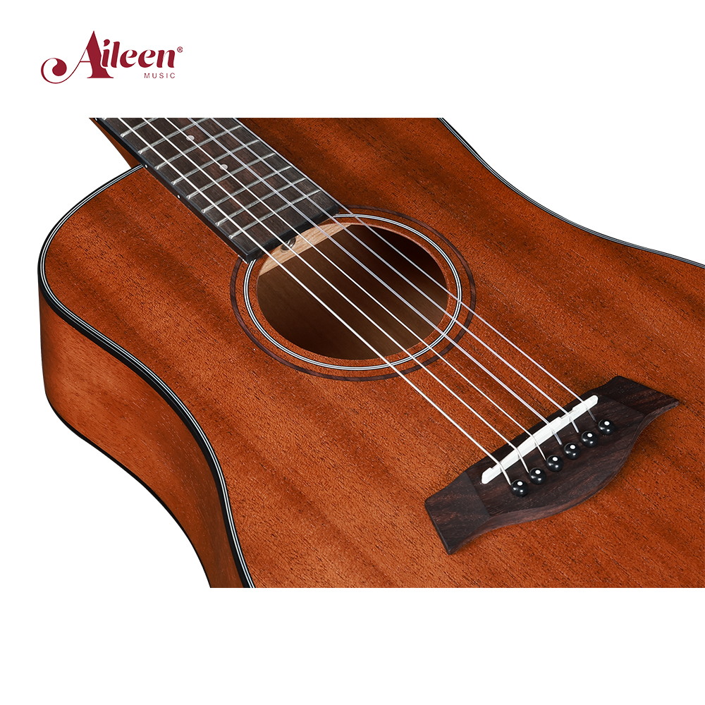 Práctica portátil de guitarra acústica con cuerdas de nailon/acero de 34 pulgadas (AF-N77)