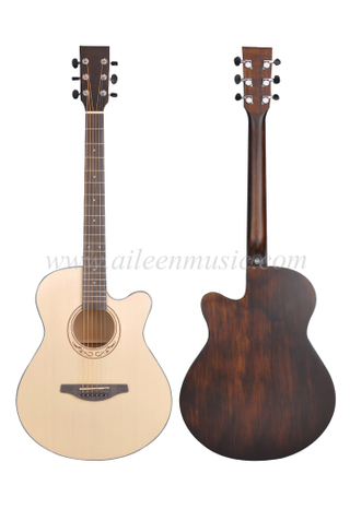 Guitarra acústica de calidad superior de abeto macizo de 40 pulgadas (AFM-H10-40)