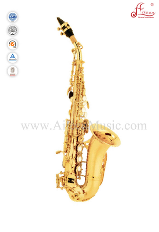 Saxofón soprano chino profesional Laquer Gold (SP3041G)