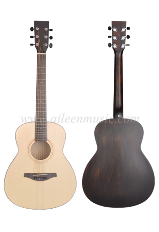 36 pulgadas GS Mini Style Body Alta densidad Diapasón de madera artificial y guitarra acústica de puente (AFM-H10-36)