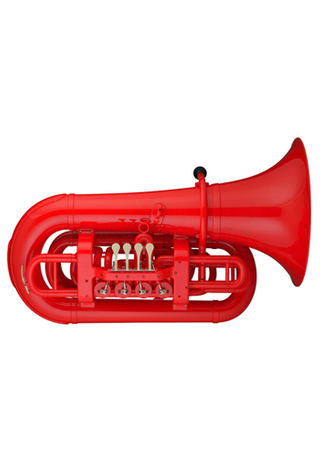 ABS Red 4 válvulas rotativas Tuba Best for Beginners(TU230P-RD)