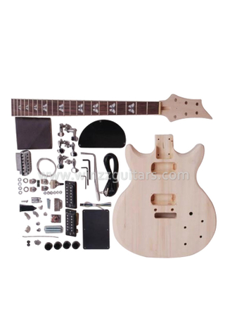 Kits de guitarra eléctrica DIY de doble cutaway (EGR201A-W1)