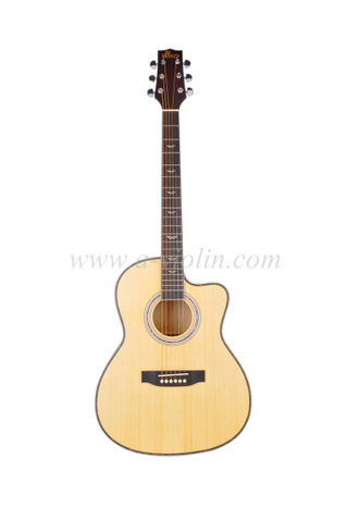Dreadnought de instrumentos musicales Linden Plywood arce guitarra acústica (AF168CW-40)