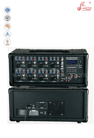 Amplificador de potencia móvil de 8 canales agudos XLR PA de instrumentos musicales (APM-0830BU)