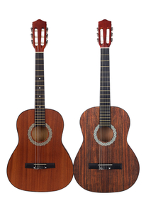 Guitarras clásicas baratas de tamaño completo de nogal, acabado mate de 30-39 pulgadas (AC008L)