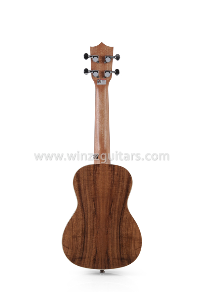 Sólido koa top de alta densidad hecho por el hombre diapasón de madera hermosa celuloide con incrustaciones de ukelele (AU50)