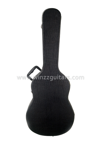 Estuche rígido de guitarra clásica de madera de calidad exterior de cuero (CCG410)