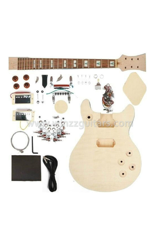 Kits de guitarra eléctrica DIY de doble corte de tilo (EGR201A-W2)