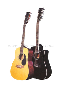 Guitarra acústica para estudiantes de 12 cuerdas y 41" (AF8a8C12)