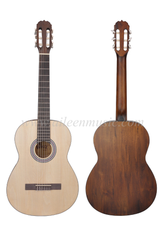 Nuevo producto serie de estudiantes avanzados con guitarra clásica con acabado frotado a mano