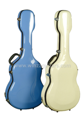 Venta al por mayor Estuche colorido de guitarra clásica de fibra de vidrio de 39 "(CCG-F20)
