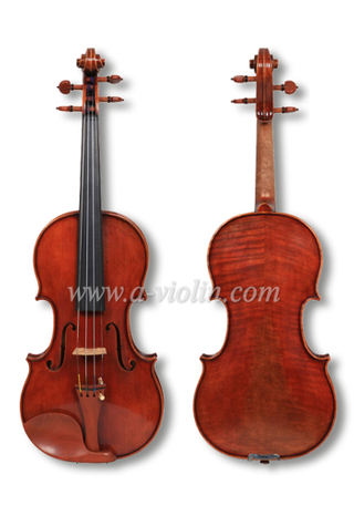 4/4 violín maestro, barniz de aceite estilo antiguo violín hecho a mano (VHH1000)